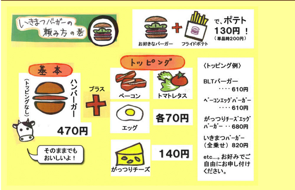いきまつバーガーの注文方法
